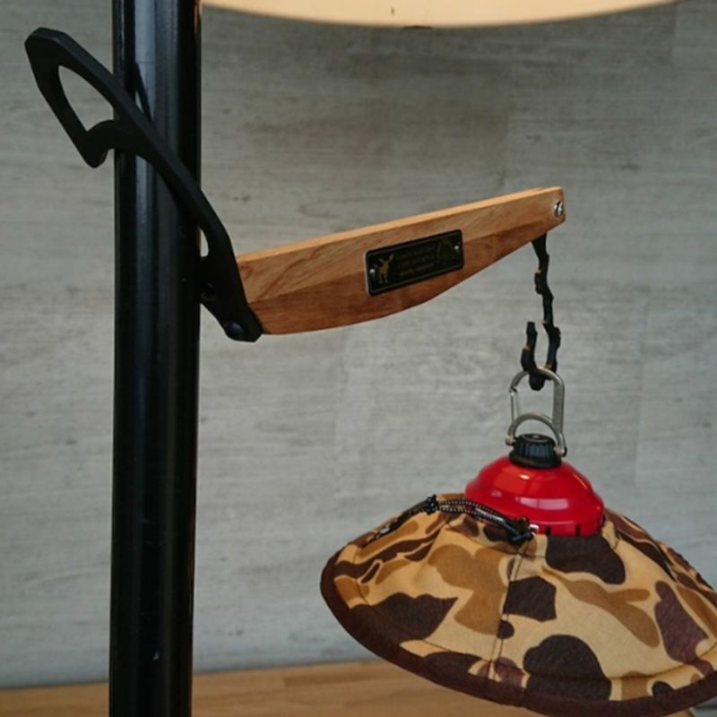  Peak - CAMPOOPARTS＆gravity-equipment ランタンハンガー Lantern hanger Lloyd wood ランタンハンガーロイド ウッド
