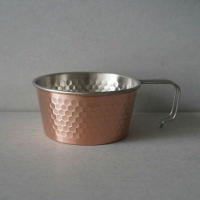 AEND  シェラカップ  Copper  銅 + 天然ヒノキ釜タイプ蓋 AEND シェラカップ Copper 銅 + 天然ヒノキ釜タイプ蓋